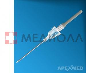 Игла для забора крови MULTI DRAWING NEEDLE с прозрачной камерой  Flashback needles, 22G  (0,7х25мм), чёрный