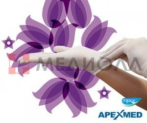 Перчатки смотровые неаллергенные Campa, не стерильные, латексные, неопудренные, гладкие, универсальные (на обе руки),  размер  X