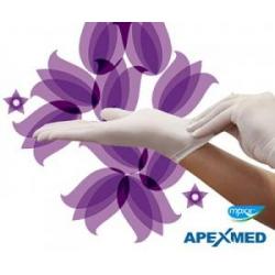 Перчатки смотровые неаллергенные Campa, не стерильные, латексные, неопудренные, гладкие, универсальные (на обе руки),   размер