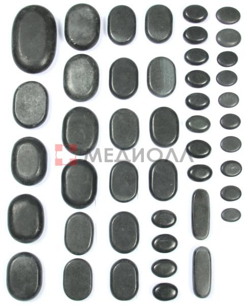 Набор массажных камней из базальта Med-Mos (36 шт.) НК-1