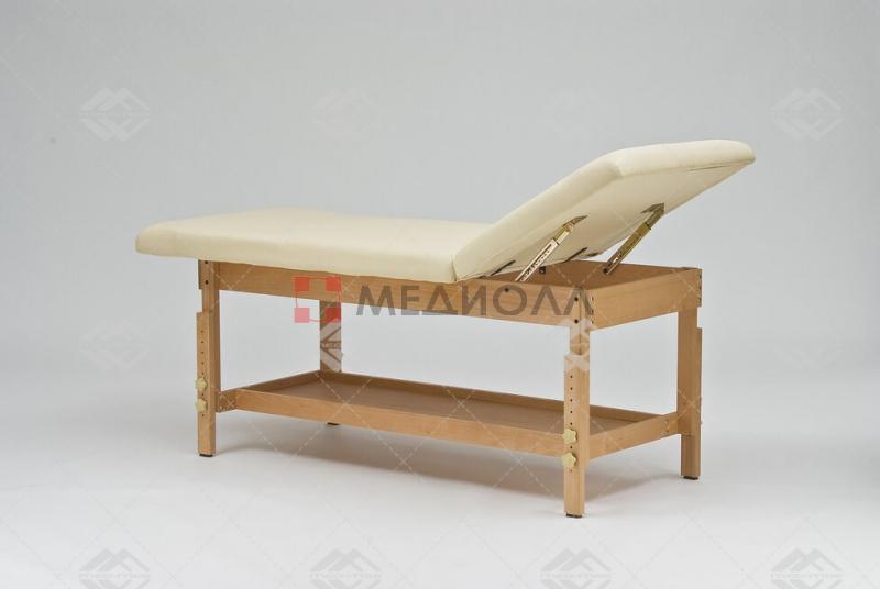 Стационарный массажный стол деревянный FIX-1A