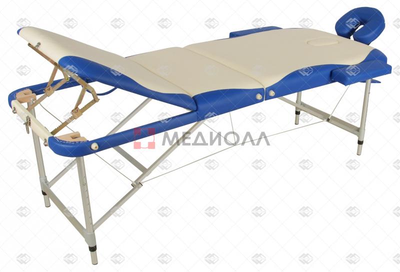 Массажный стол складной алюминиевый Med-Mos JFAL03 М/К  (3-х секционный) (МСТ-27B)