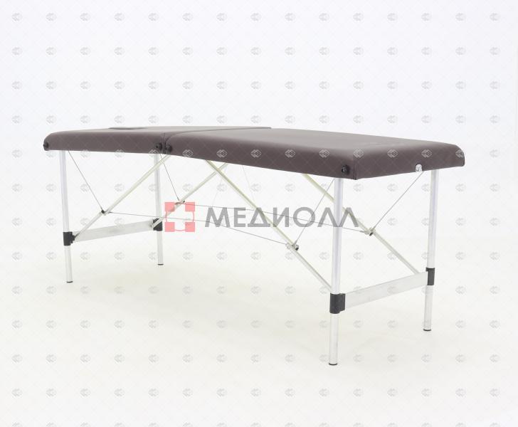 Массажный стол складной алюминиевый Med-Mos JFAL01-F (МСТ-321ОЛ) 2-х секционный