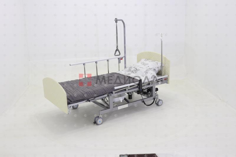 Кровать электрическая Med-Mos DB-11А (ММ-221ТПН) белый стандарт с боковым переворачиванием, туалетным устройством и функцией «кардиокресло»