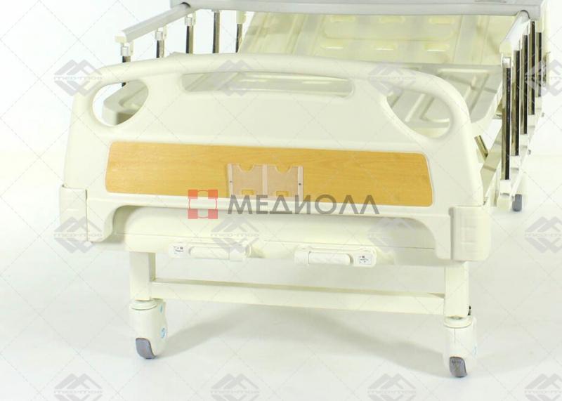 Медицинская кровать Med-Mos Е-8 MM-18ПЛН (2 функции) с полкой и столиком