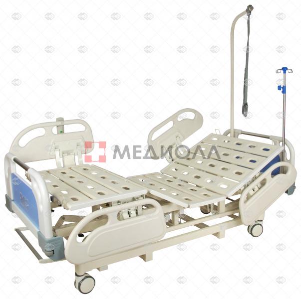 Кровать электрическая Med-Mos DB-3 (5 функций)  (МЕ-4019Н-00) с выдвижным ложементом и ростоматом CPR+аккумулятор с ростоматом