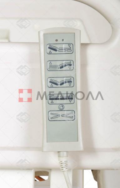 Кровать электрическая Med-Mos DB-3 (5 функций)  (МЕ-4019Н-00) с выдвижным ложементом и ростоматом CPR+аккумулятор с ростоматом