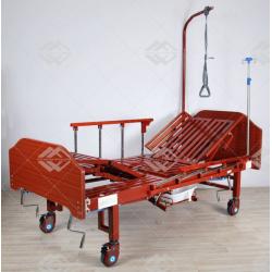Кровать механическая Med-Mos YG-5 (ММ-036ПН) с боковым переворачиванием, туалетным устройством и функцией «кардиокресло»