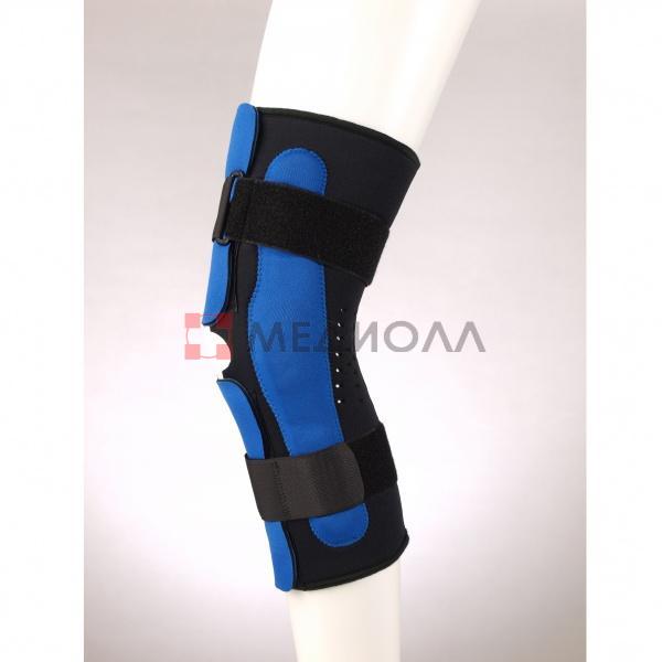 Ортез на коленный сустав (тутор) разъемный с полицентрическими шарнирами удлиненный (наколенник) Fosta FL 1293
