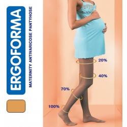 Колготки компрессионные для беременных 1 класса компрессии  Ergoforma 113, телесные