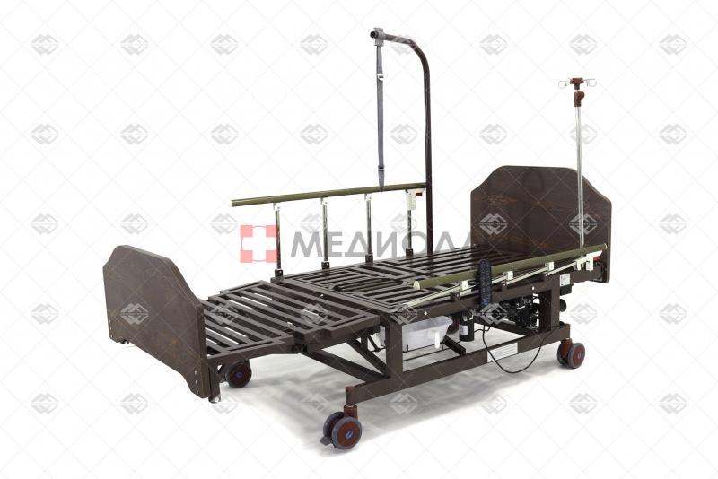 Кровать электрическая Мед-Мос DB-11А (МЕ-5228Н-10) ЛДСП Венге с боковым переворачиванием, туалетным устройством и функцией «кард