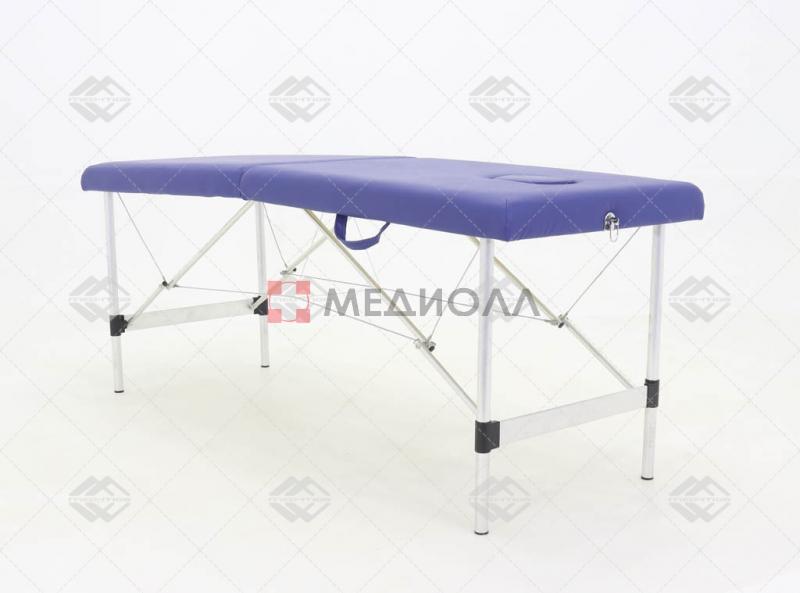 Массажный стол складной алюминиевый Med-Mos JFAL01-F (PA2.00.00A) 2-х секционный (с регулировкой высоты)