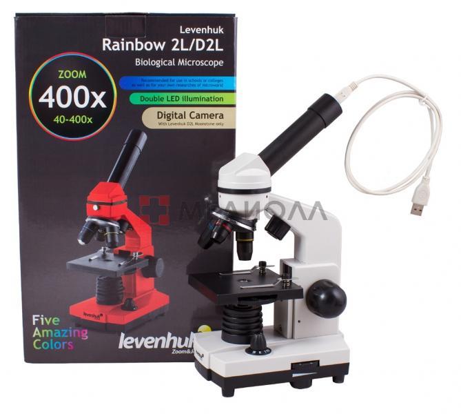Микроскоп Levenhuk Rainbow D2L MoonstoneЛунный камень