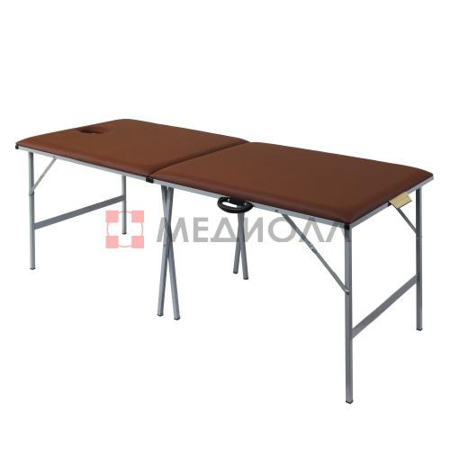 Складной массажный стол со стальным каркасом 195х77см