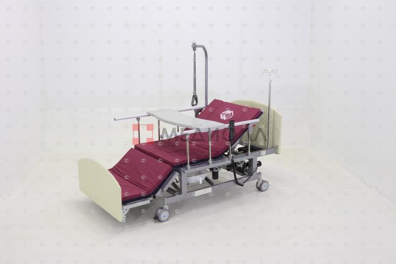 Кровать электрическая Med-Mos DB-11А (ММ-221ТПН) белый стандарт с боковым переворачиванием, туалетным устройством и функцией «ка